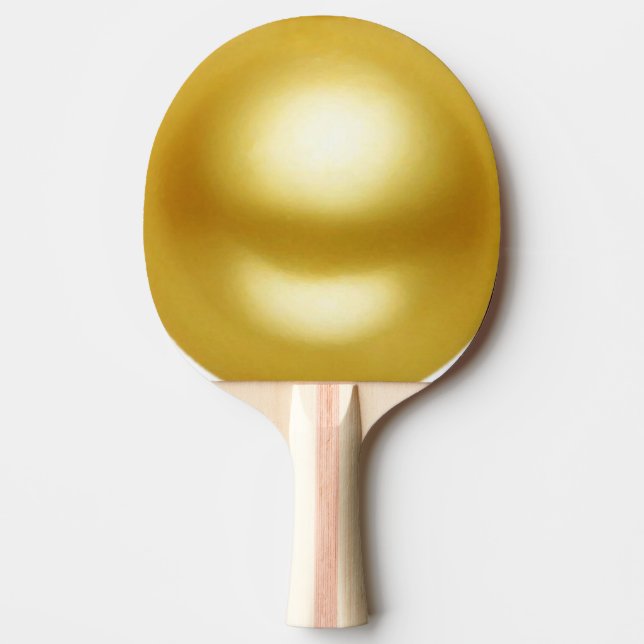 Golden Pearl Ping Pong Paddle (Front)