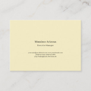 Golden Pearl Plain Professional Modern Minimailst Enclosure Card