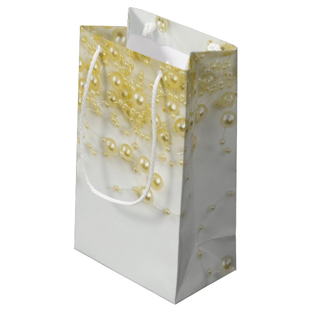 Golden Pearls Gift Bag (Back Angled)