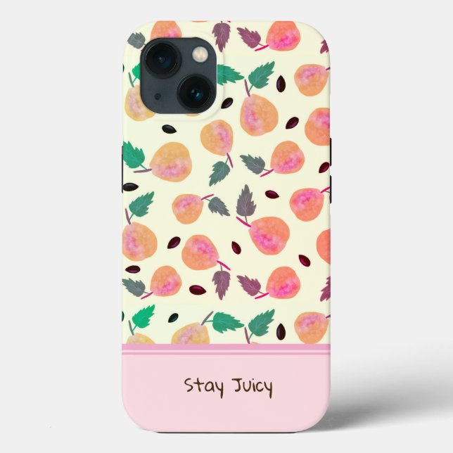 Golden Pears Collection Pink Case-Mate iPhone Case (Back)