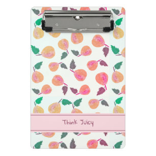 Golden Pears Collection Pink Mini Clipboard
