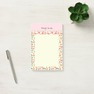 Golden Pears Collection Pink Post-it Notes