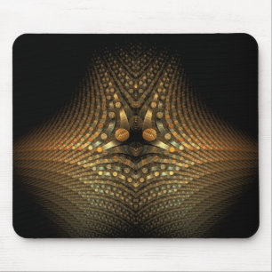 Golden Pebbles on Dark Mousepad