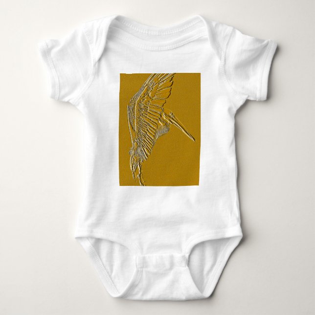 Golden Pelicans_ Baby Bodysuit (Front)