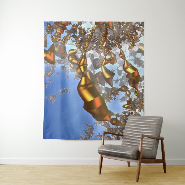 Golden Pencils Tapestry  (In Situ)