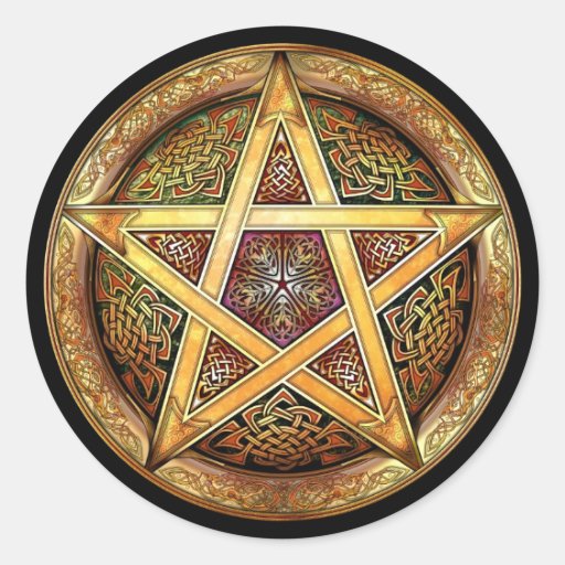 Image of Golden Pentacle Stickers
