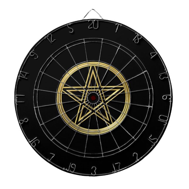 Golden pentagram dartboard (Front)