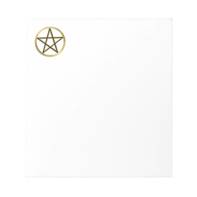 Golden pentagram notepad (Front)