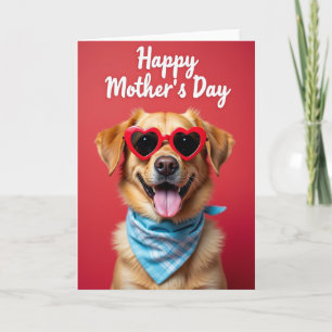 Golden Pet Mothers Day Card