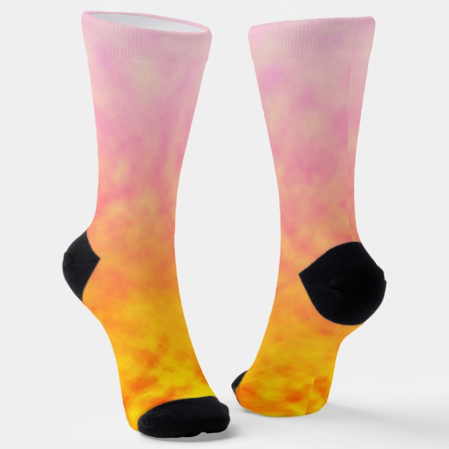 Golden Petal Mirage Socks (Angled)