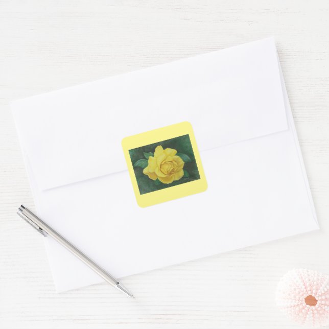 Golden Petals Sticker (Envelope)