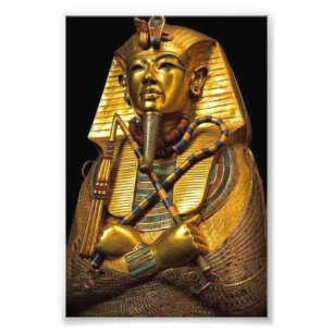 Golden Pharaoh Egyptian Art Wall Decor Photo Print