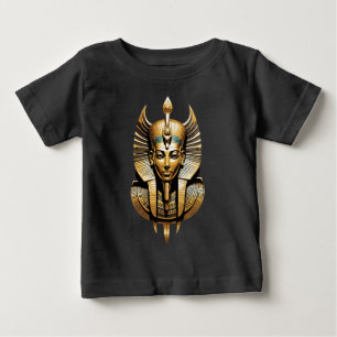 Golden Pharaoh in Regal Headdress Art Baby T-Shirt