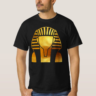 Golden Pharaoh's Legacy: Egyptian Mask T-Shirt