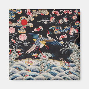 Golden Pheasant & Quing Dynasty /imperial China Magnet