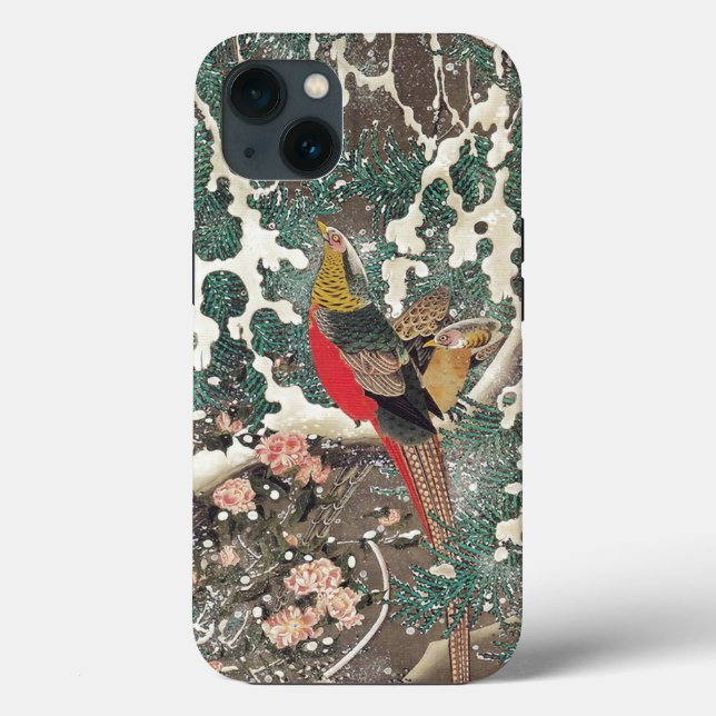 Golden Pheasants in Snow by Ito Jakuchu Case-Mate iPhone Case (Back)