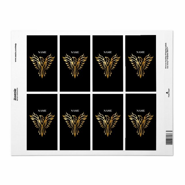 Golden phoenix, elegance (Full Sheet)