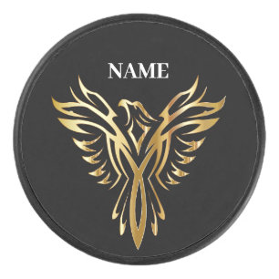 Golden phoenix, elegance hockey puck