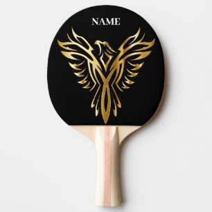 Golden phoenix, elegance ping pong paddle
