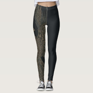 Golden Phoenix Myth Leggings