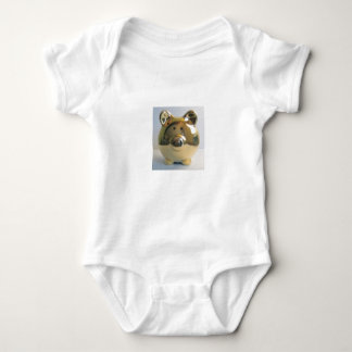Golden pig baby bodysuit