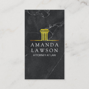 Golden Pillar   Black Marble   Executive Appointment Card