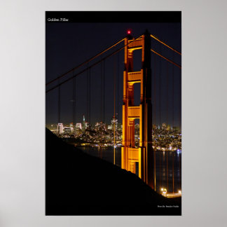 Golden Pillar Poster