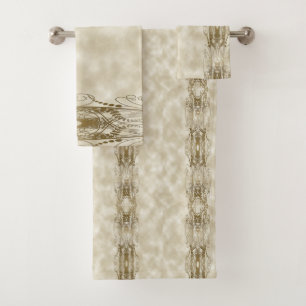 Golden Pillars Bath Towel Set