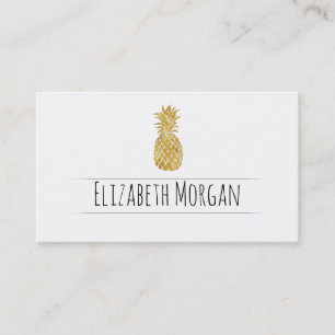 golden pineapple business card