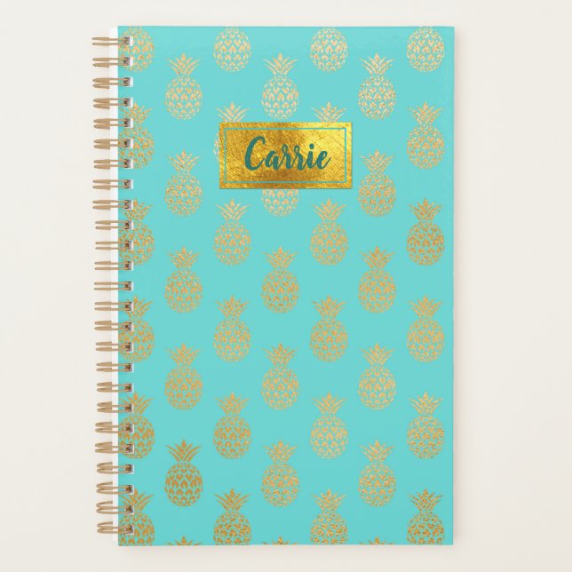 Golden Pineapple Pattern Planner (Front)