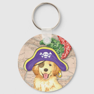 Golden Pirate Key Ring