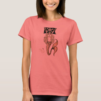 Golden Pirate Mermaid T-shirt ~ by Kat