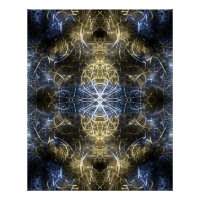 Golden Plasma Sacred Geometry Fractal Art
