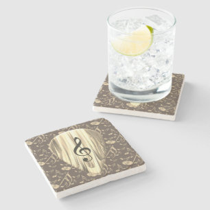 Golden Plectron – Stylish design for music lovers! Stone Coaster