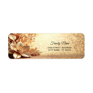 Golden Poinsettia Return Address