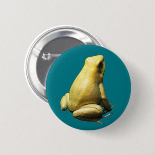 Golden Poison Frog 6 Cm Round Badge