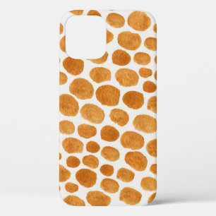 Golden Polka Dots: Abstract Gouache iPhone 12 Case