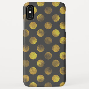 Golden Polka Dots Faded iPhone XS Max Case