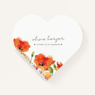 Golden Poppy Letters to My Daughter Notebook