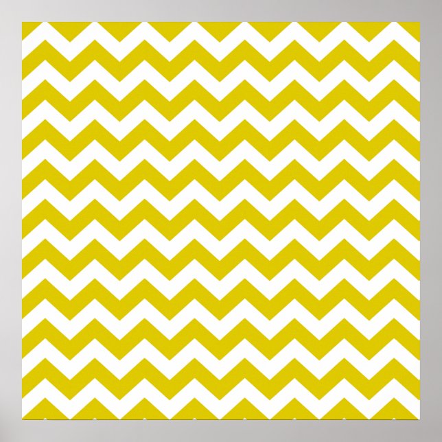 Golden Poppy Safari Chevron Poster (Front)