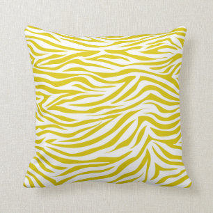 Golden Poppy Safari Zebra Cushion