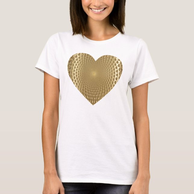 Golden Prismatic Heart T-Shirt (Front)