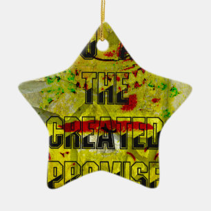 Golden Promise: The Golden Script of Destiny Ceramic Tree Decoration