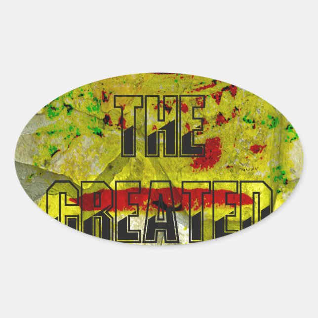 Golden Promise: The Golden Script of Destiny Oval Sticker (Front)