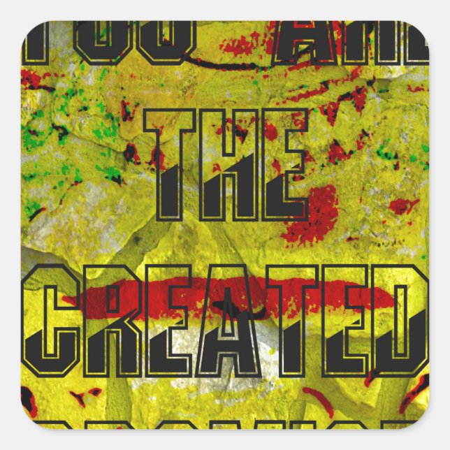 Golden Promise: The Golden Script of Destiny Square Sticker (Front)