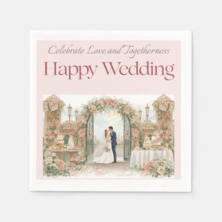 Golden Promise Wedding Napkins 