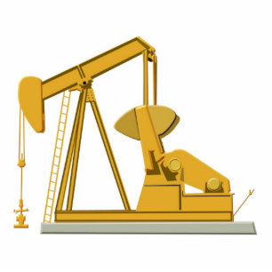 Golden Pumpjack Standing Photo Sculpture