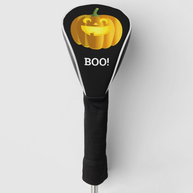 Golden Pumpkin Custom Golf Club Cover (Front)