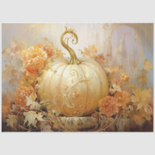 Golden Pumpkin Tale Tissue Paper