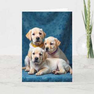 Golden Puppy Sweet Fathers Day Card
